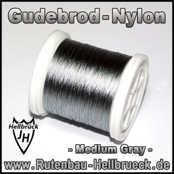 Gudebrod Bindegarn - Nylon - Farbe: Medium Gray -A-